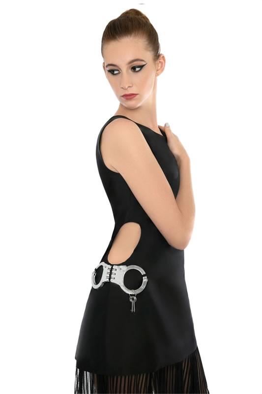 Signature Hip HANDCUFF Top - Black